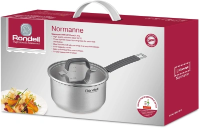 Ковш Rondell Normanne RDS-1812 1.3л. d=16см (с крышкой) стальной