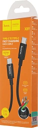Кабель Hoco X89 Wind X89 WIND TYPE-C TO TYPE-C USB Type-C (m)-USB Type-C (m) 1м черный коробка