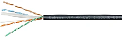 Кабель информационный Cabeus UTP-4P-Cat.6-SOLID-OUT-LSZH-UV кат.6 U/UTP LSZH универсальный 305м черный