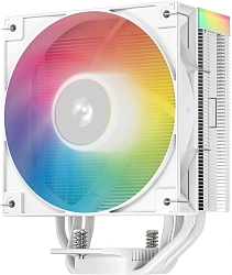 Устройство охлаждения(кулер) Deepcool AG400 Wh V2 ARGB Soc-AM5/AM4/1200/1700/1851 белый 4-pin 31.6dB Al+Cu 220W 643gr Ret (R-AG400-WHAMMN-GJD)