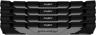 Память DDR4 4x8GB 3600MHz Kingston KF436C16RB2K4/32 Fury Renegade Black RTL Gaming PC4-28800 CL16 DIMM 288-pin 1.35В kit single rank с радиатором Ret