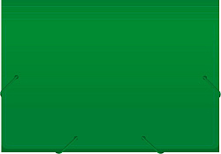 Портфель Бюрократ -BPR6GRN 6 отдел. A4 пластик 0.7мм зеленый