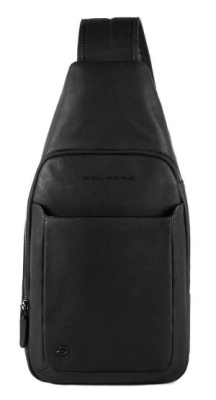 Рюкзак слинг Piquadro Black Square CA4827B3/N черный кожа