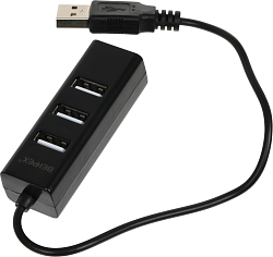 Разветвитель USB 2.0 BPH-1906 4порт. черный