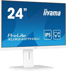 Монитор Iiyama 23.8" ProLite XUB2497HSU-W2 белый IPS LED 16:9 HDMI M/M матовая HAS Piv 300cd 178гр/178гр 1920x1080 100Hz DP FHD USB 4.9кг