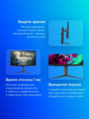 Монитор LG 31.5" UltraGear 32GR93U-B черный IPS LED 16:9 HDMI матовая HAS 400cd 178гр/178гр 3840x2160 144Hz G-Sync FreeSync Premium DP UHD USB 8.3кг