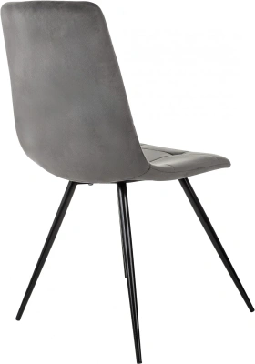 Стул для дома Бюрократ CH-K1_4 комплект 4шт т.серый Holland 18 металл черный на ножках (CH-K1_1/HL18_4)
