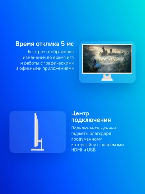 Монитор LG 31.5" MyView 32SR50F-W белый IPS LED 16:9 HDMI M/M матовая 250cd 178гр/178гр 1920x1080 60Hz FHD USB 6.6кг