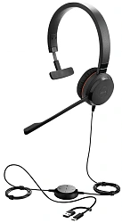 Наушники с микрофоном Jabra Evolve 30 II черный накладные USB оголовье (5393-823-369)