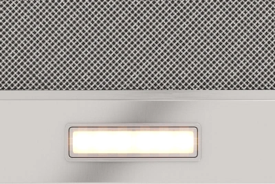 Вытяжка встраиваемая Elikor Интегра Glass 50Н-400-В2Д нержавеющая сталь/стекло черное управление: кнопочное (1 мотор)