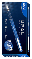 Ручка гелев. Deli Upal EG11-BL синий d=0.7мм син. черн.