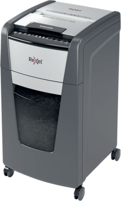 Шредер Rexel Optimum AutoFeed 300X черный с автоподачей (секр.P-4) фрагменты 300лист. 60лтр. скрепки скобы пл.карты