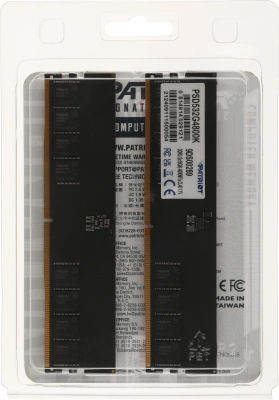 Память DDR5 2x16Gb 4800MHz Patriot PSD532G4800K Signature RTL Gaming PC5-38400 CL40 DIMM 288-pin 1.1В Ret