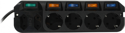 Сетевой удлинитель Most A10 5м (6 розеток) черный (коробка)