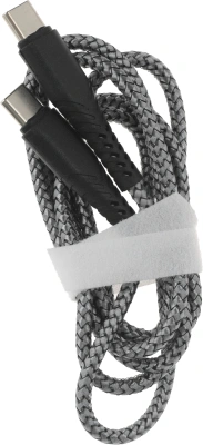 Кабель BoraSCO 52385 USB Type-C (m)-USB Type-C (m) 1м серый коробка