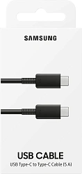 Кабель Samsung EP-DN975 EP-DN975BBEGWW USB Type-C (m)-USB Type-C (m) 1м черный коробка (упак.:1шт)