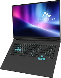 Ноутбук Maibenben X18A-R98957 Ryzen 9 8945HX 24Gb SSD1Tb NVIDIA GeForce RTX 5070 8Gb 18" IPS FHD+ (1920x1200) Windows 11 Home black WiFi BT Cam 5200mAh (X18A-R989570R3RHB4E10)