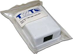 Розетка Lanmaster TWT-SM1-45/6-WH настен.RJ45 1 кат.6 UTP бел.