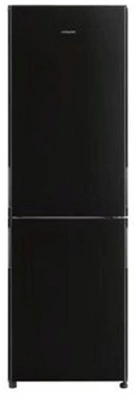 Холодильник Hitachi R-BG410PUC6 GBK 2-хкамерн. черный стекло инвертер