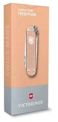Нож перочинный Victorinox Classic SD Alox Fresh Peach (0.6221.202G) 58мм 5функц. подар.коробка
