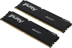 Память DDR5 2x32GB 6000MHz Kingston KF560C36BBEK2-64 Fury Beast Black Expo RTL Gaming PC5-48000 CL36 DIMM 288-pin 1.35В kit single rank с радиатором Ret