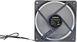 Вентилятор для корпуса Digma DFAN140PWM-1BK 140х140x25 черный 4-pin 28дБ Ret