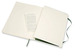 Блокнот Moleskine CLASSIC SOFT QP621K15 XLarge 190х250мм 192стр. линейка мягкая обложка зеленый