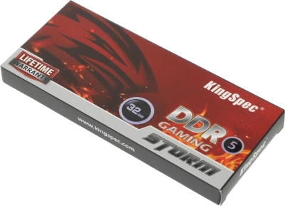 Память DDR5 32GB 4800MHz Kingspec KS4800D5M11032G RTL Gaming PC5-38400 CL40 DIMM 288-pin 1.1В single rank с радиатором Ret