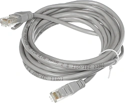 Патч-корд Exegate UTP-RJ45-RJ45-5e-CU-3M-GY 1Гбит/с UTP 4 пары cat.5E Cu 3м серый RJ-45 (m)-RJ-45 (m) (EX282013RUS)