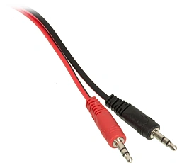 Наушники с микрофоном Оклик HS-L100 черный/красный 2м накладные оголовье (359485)