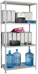 Стеллаж Практик MS Standart 120/60x20/4 пол.:4 единая 1200x600x200мм серый (S24199132402)