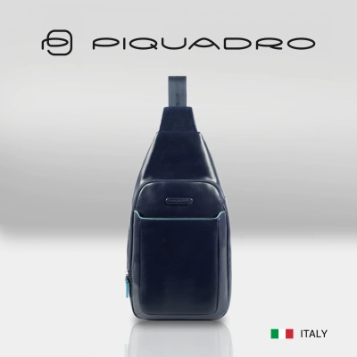 Рюкзак слинг мужской Piquadro Blue Square CA4827B2/BLU2 синий кожа