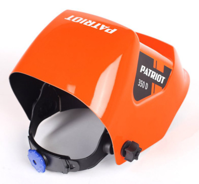 Маска сварщика Patriot 350D филь.:хамел. кл.:1/1/1/2 см.экр.90x35мм оранжевый (880504745)