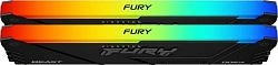Память DDR4 2x16GB 3600MHz Kingston KF436C18BB2AK2/32 Fury Beast RGB RTL Gaming PC4-28800 CL18 DIMM 288-pin 1.35В dual rank с радиатором Ret