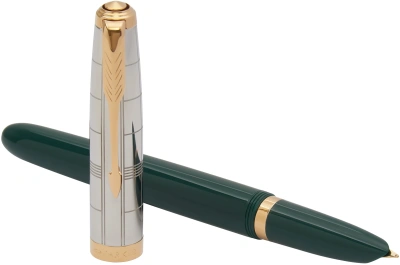 Ручка перьев. Parker 51 Premium (CW2169074) Forest Green GT F сталь нержавеющая подар.кор.