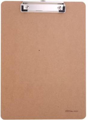 Папка клип-борд Deli E9226 A4 древесная плита бежевый