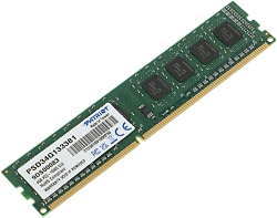 Память DDR3 4Gb 1333MHz Patriot PSD34G133381 RTL PC3-10600 CL9 DIMM 240-pin 1.5В single rank Ret