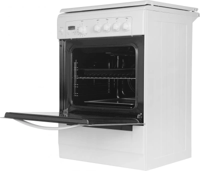 Плита Газовая Gefest 6100-03 белый (металлическая крышка) реш.чугун