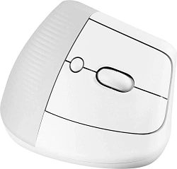 Мышь Logitech Lift белый оптическая 4000dpi silent беспров. BT/Radio USB для ноутбука 5but (910-006480)