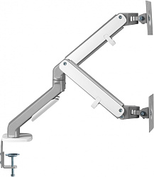 Кронштейн для мониторов Ultramounts UM735SIL серый/серебристый 17"-27" макс.7кг крепление к столешнице поворот и наклон