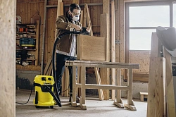 Строительный пылесос Karcher WD 3 P V-17/4/20 1000Вт (уборка: сухая/сбор воды) желтый