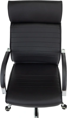 Кресло руководителя Бюрократ T-8010SL черный эко.кожа крестов. металл хром