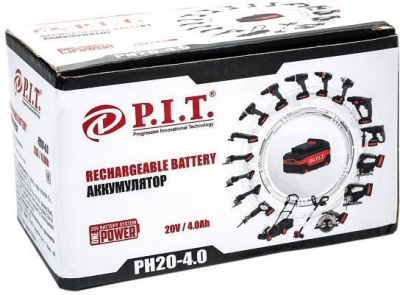Батарея аккумуляторная P.I.T. OnePower PH20-4.0 20В 4Ач Li-Ion (PH20-4.0)