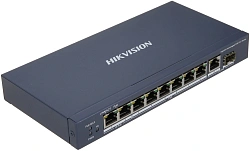 Коммутатор Hikvision DS-3E0510HP-E 9x1Гбит/с 1SFP 6PoE+ 2PoE++ 110W неуправляемый
