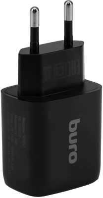 Сетевое зар./устр. Buro BUWG1 18W 3A (QC) USB-A универсальное черный (BUWG18P100BK)