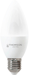 Лампа светодиодная Thomson TH-B2357 6Вт цок.:E27 свеча 220B св.свеч.бел.теп. Candle (упак.:1шт)
