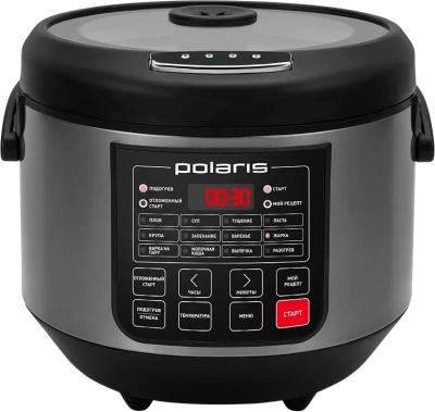 Мультиварка Polaris PMC 0573AD 5л 750Вт серебристый/черный
