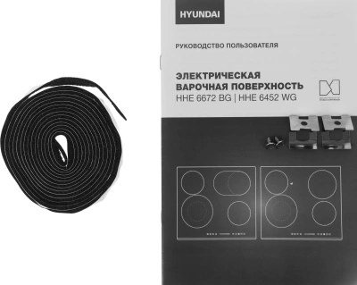 Варочная поверхность Hyundai HHE 6672 BG черный
