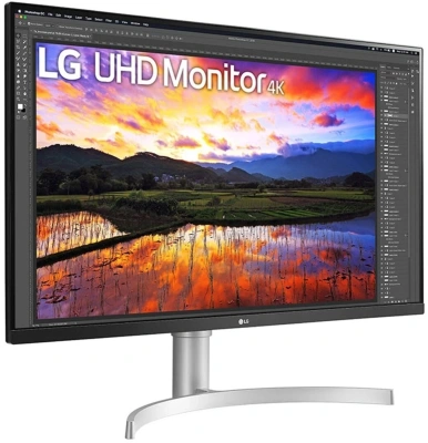 Монитор LG 31.5" 32UN650K-W белый IPS LED 5ms 16:9 HDMI M/M матовая HAS 1000:1 350cd 178гр/178гр 3840x2160 60Hz DP 4K 8.2кг