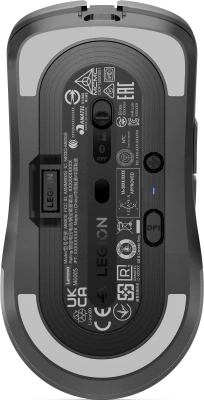 Мышь Lenovo Legion M600s Qi Wireless Gaming темно-серый оптическая 19000dpi беспров. BT/Radio USB (GY51H47355)